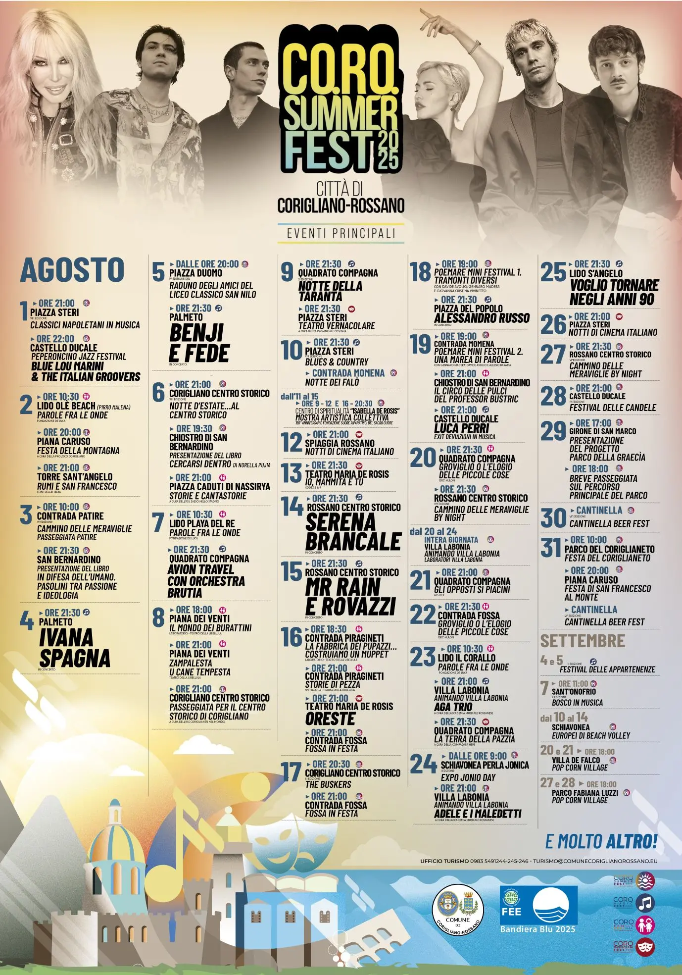 \"Co.Ro. Summer Fest 2025\": musica, cultura e tradizione per un'estate indimenticabile\n