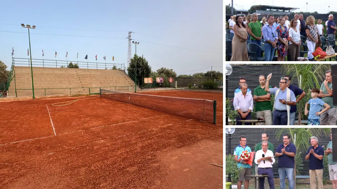 Ardore Marina, inaugurato il rinnovato Circolo del Tennis: «Un giorno importante per la nostra comunità»