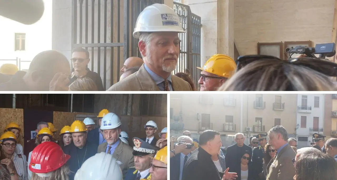 Il ministro Giuli visita Catanzaro: «Qui per amore della Calabria, restauro del Duomo un progetto esemplare per il Sud»\n