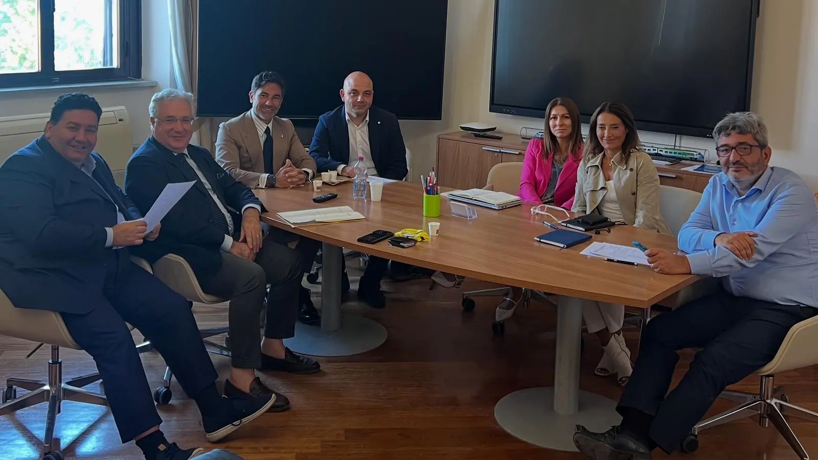 <p>L&#39;incontro al ministero delle Infrastrutture e dei Trasporti</p>\\n