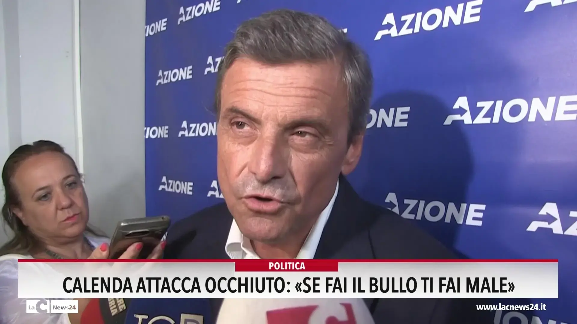Calenda attaccoa Occhiuto, se fai il buono ti fai male