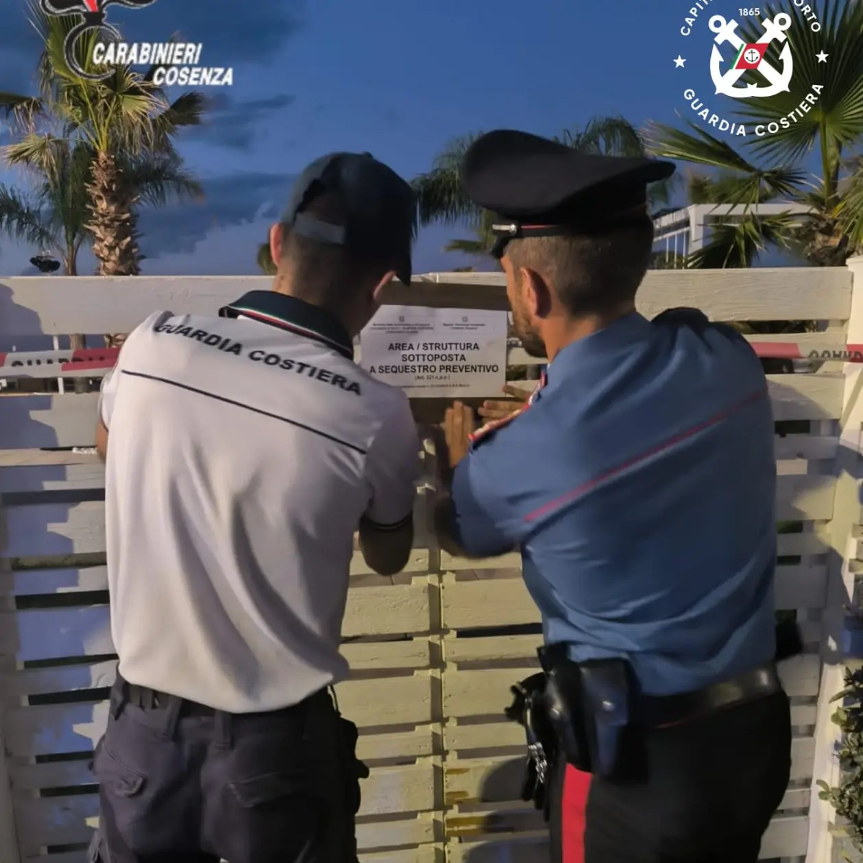 Corigliano Rossano, sequestrata discoteca estiva sulla spiaggia\n