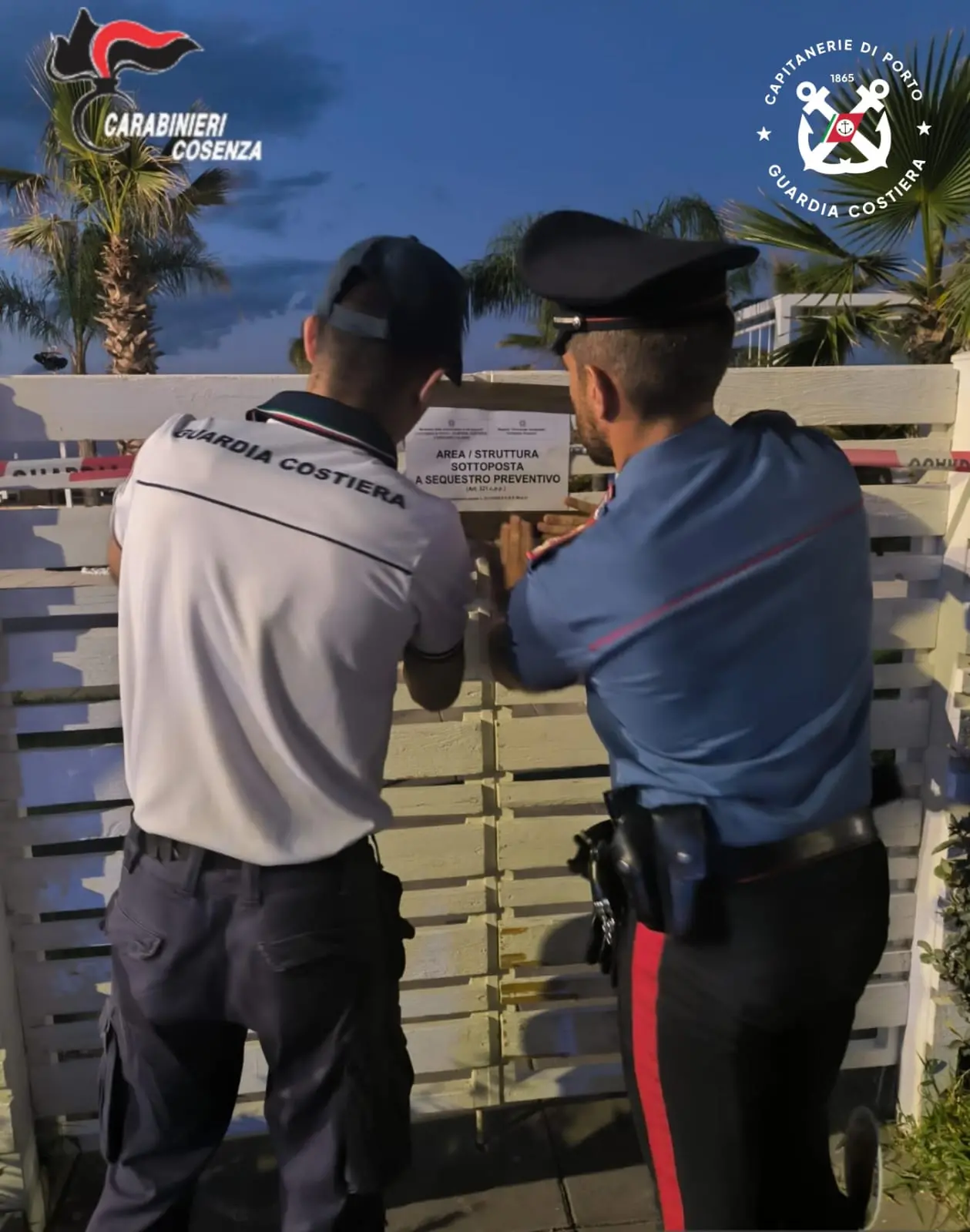 Corigliano Rossano, sequestrata discoteca estiva sulla spiaggia\n