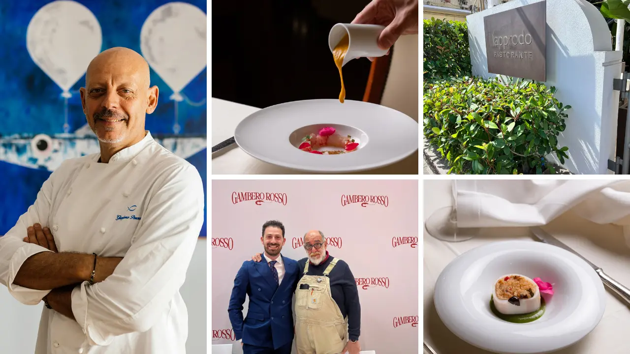 <p>Lo chef Gianfranco Pascucci, che condurr&agrave; il format Gambero Rosso &quot;Com&#39;&egrave; profondo il mare&quot;, e alcune immagini del ristorante Lapprodo di Vibo Marina</p>\\n