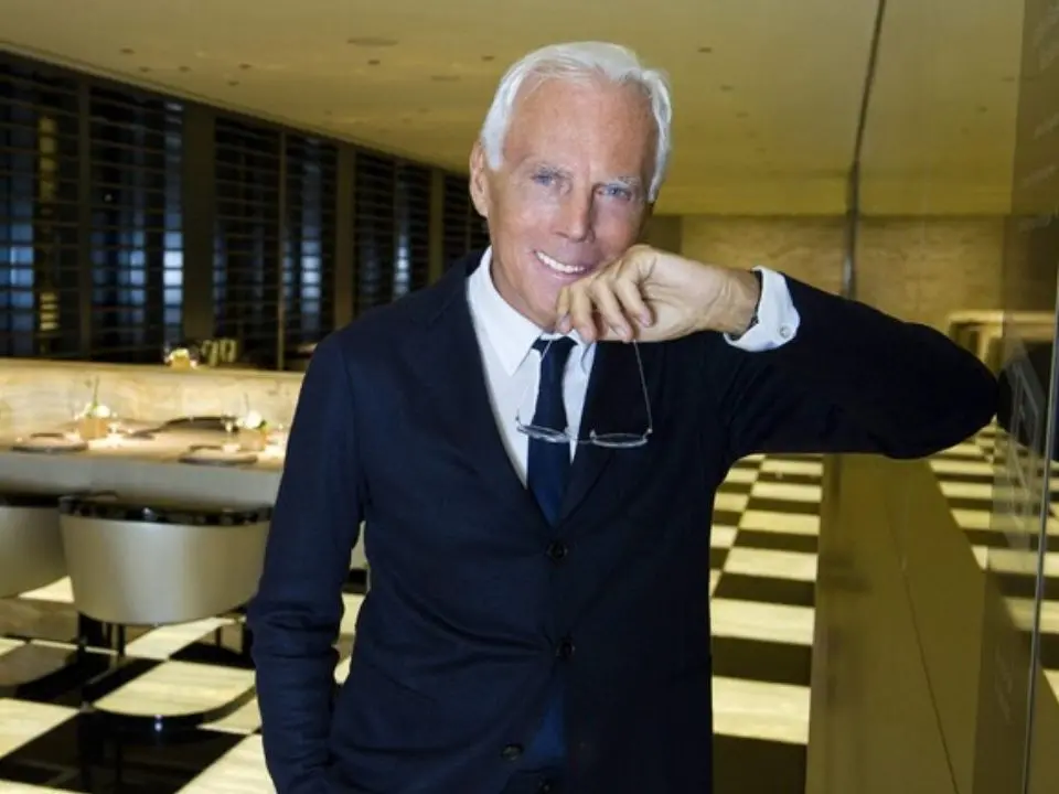 Giorgio Armani (Foto Ansa)