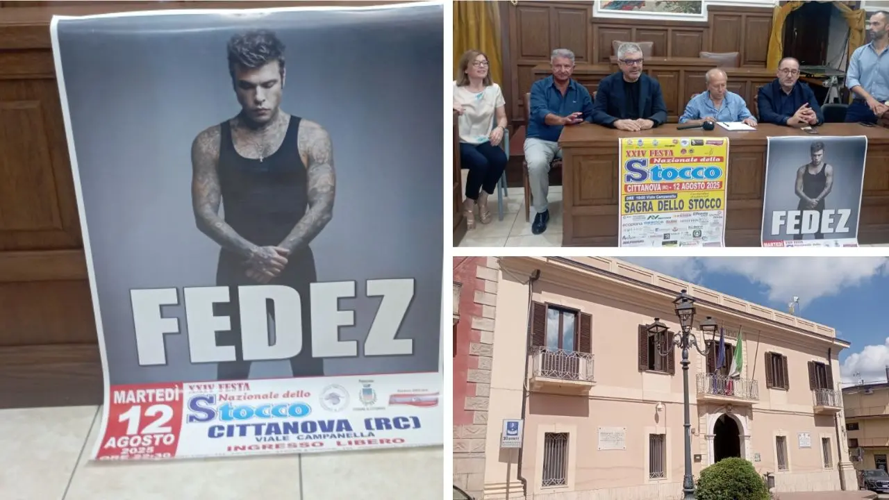 Cittanova, scatta il conto alla rovescia a per la Festa dello Stocco: il 12 agosto arriva Fedez\n