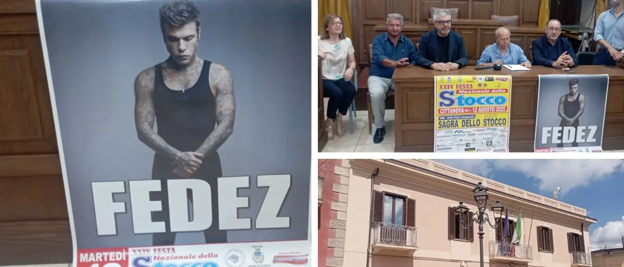 Cittanova, scatta il conto alla rovescia a per la Festa dello Stocco: il 12 agosto arriva Fedez\n