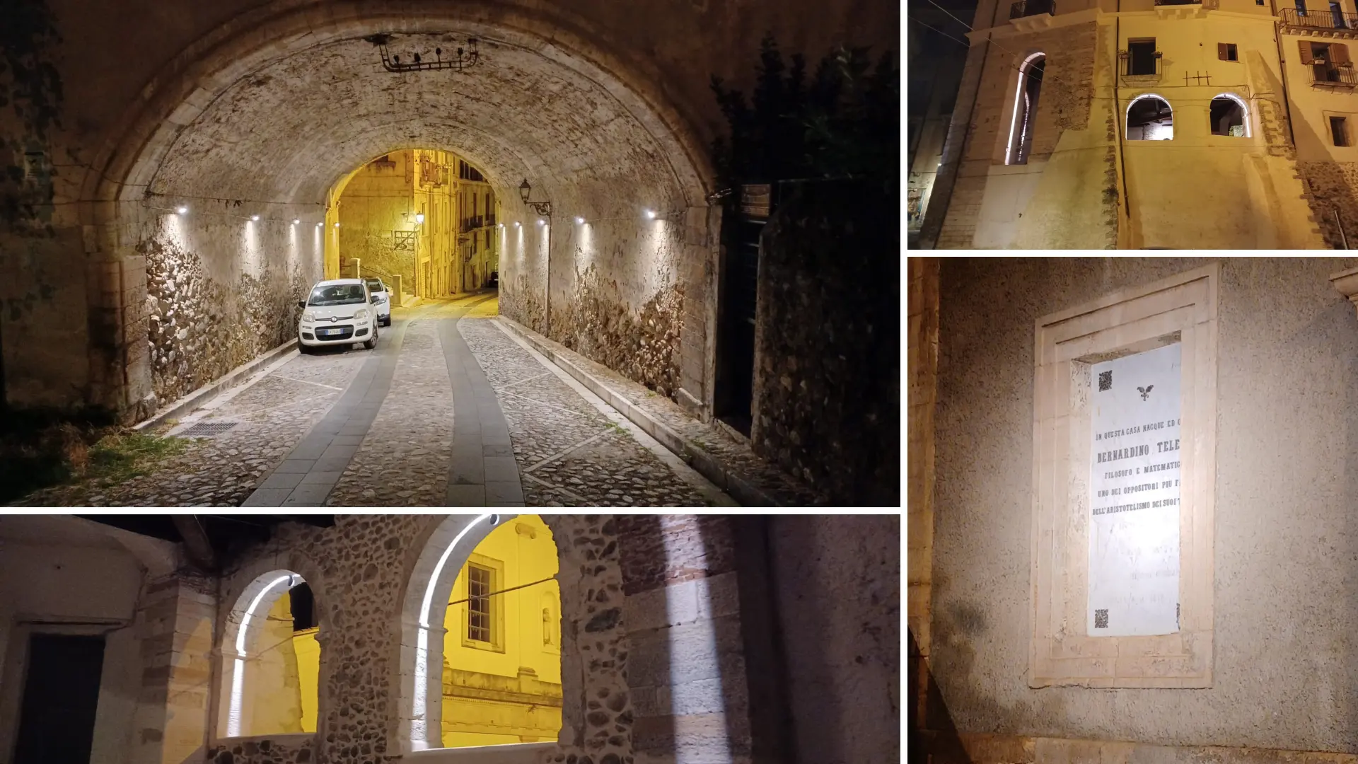 Cosenza Vecchia si fa bella con le nuovi luci architetturali
