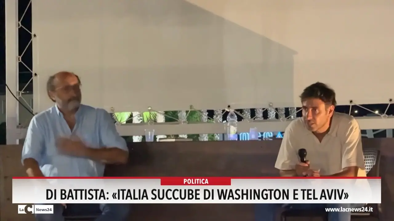 Di Battista: «Italia succube di Washington e Tel Aviv»