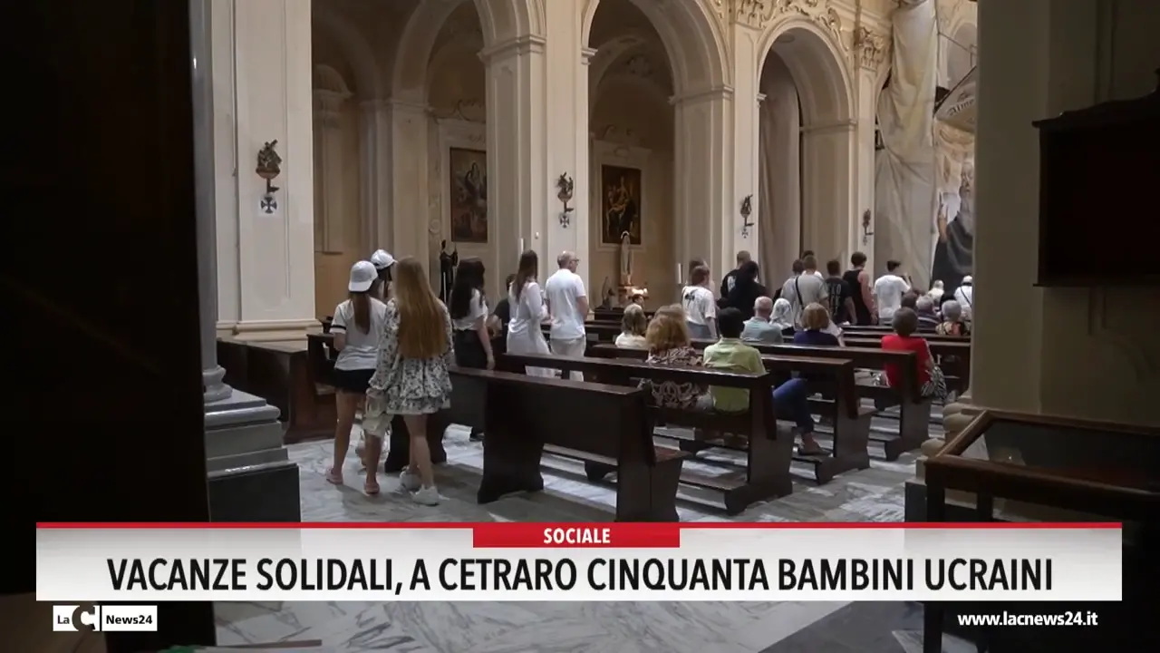 Vacanze solidali, a Cetraro cinquanta bambini ucraini