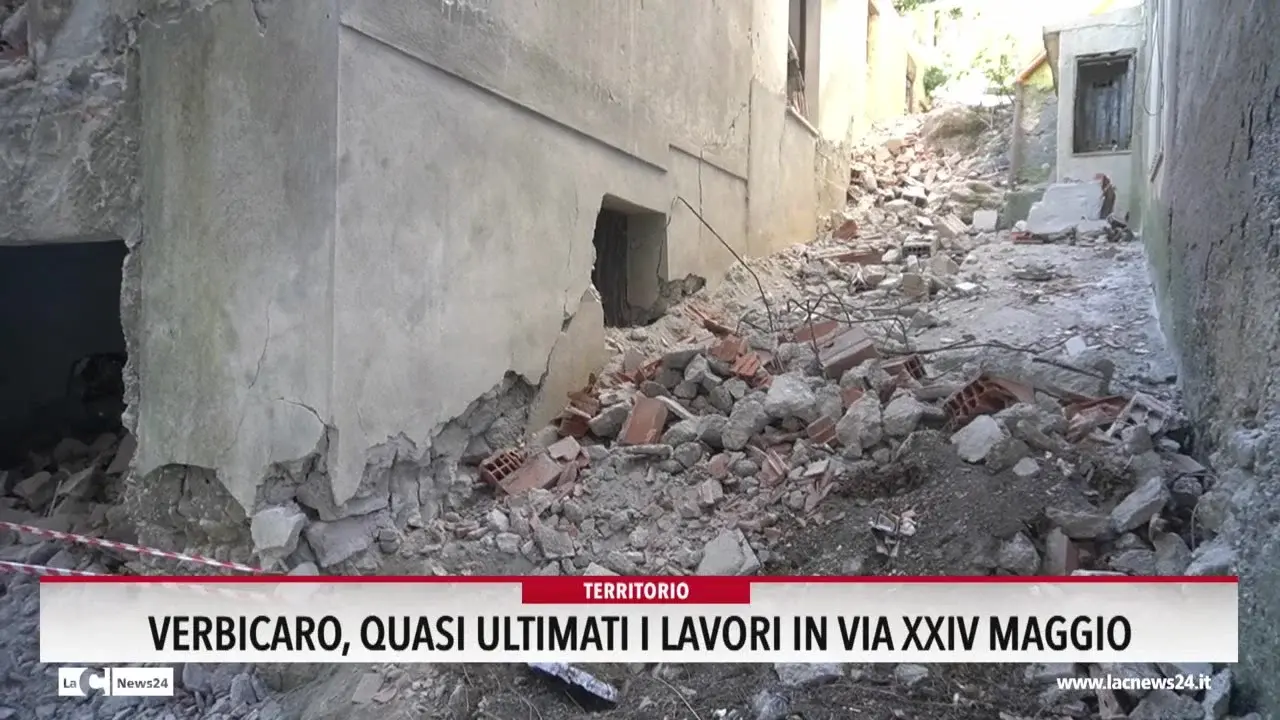 Verbicaro, quasi ultimati i lavori in via XXIV maggio