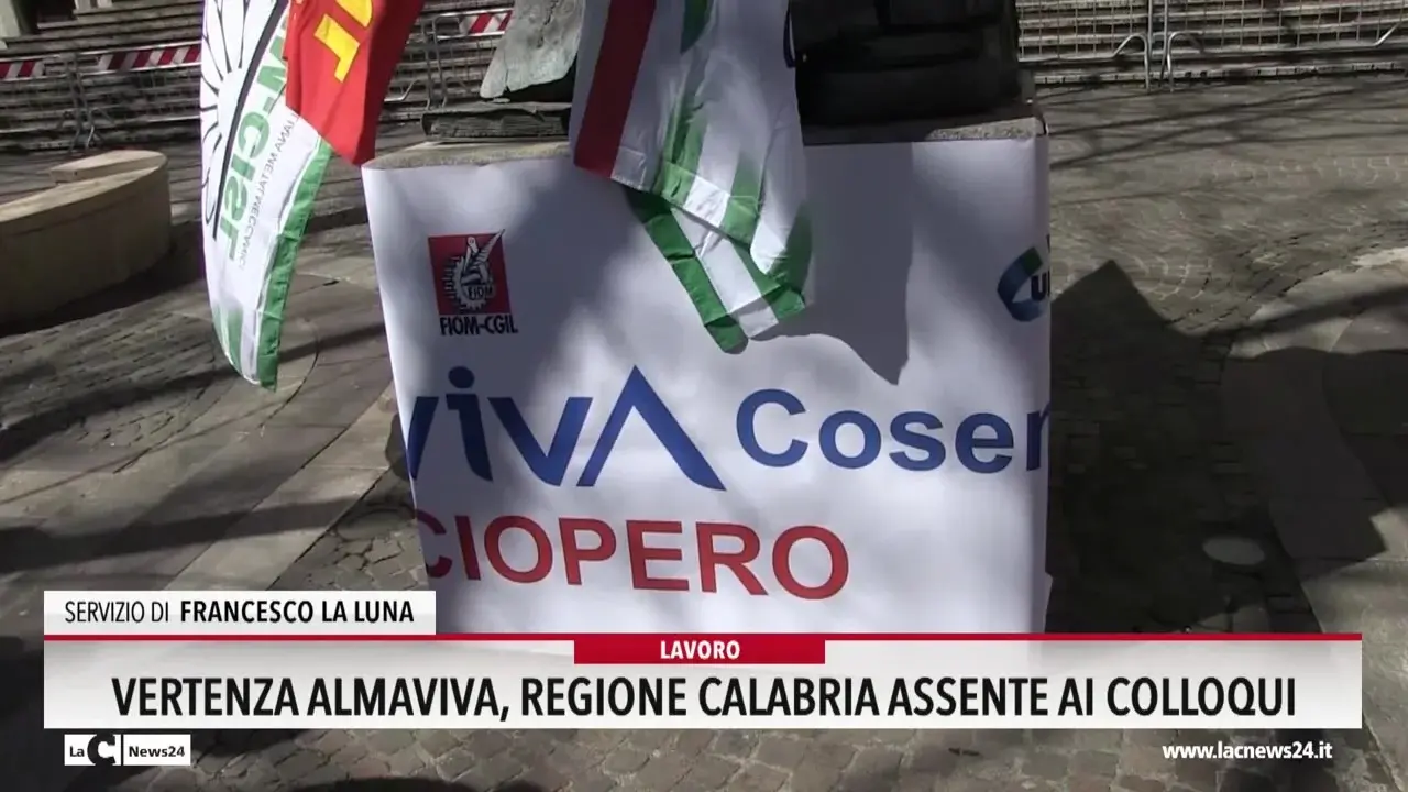Vertenza Almaviva, Regione Calabria assente ai colloqui