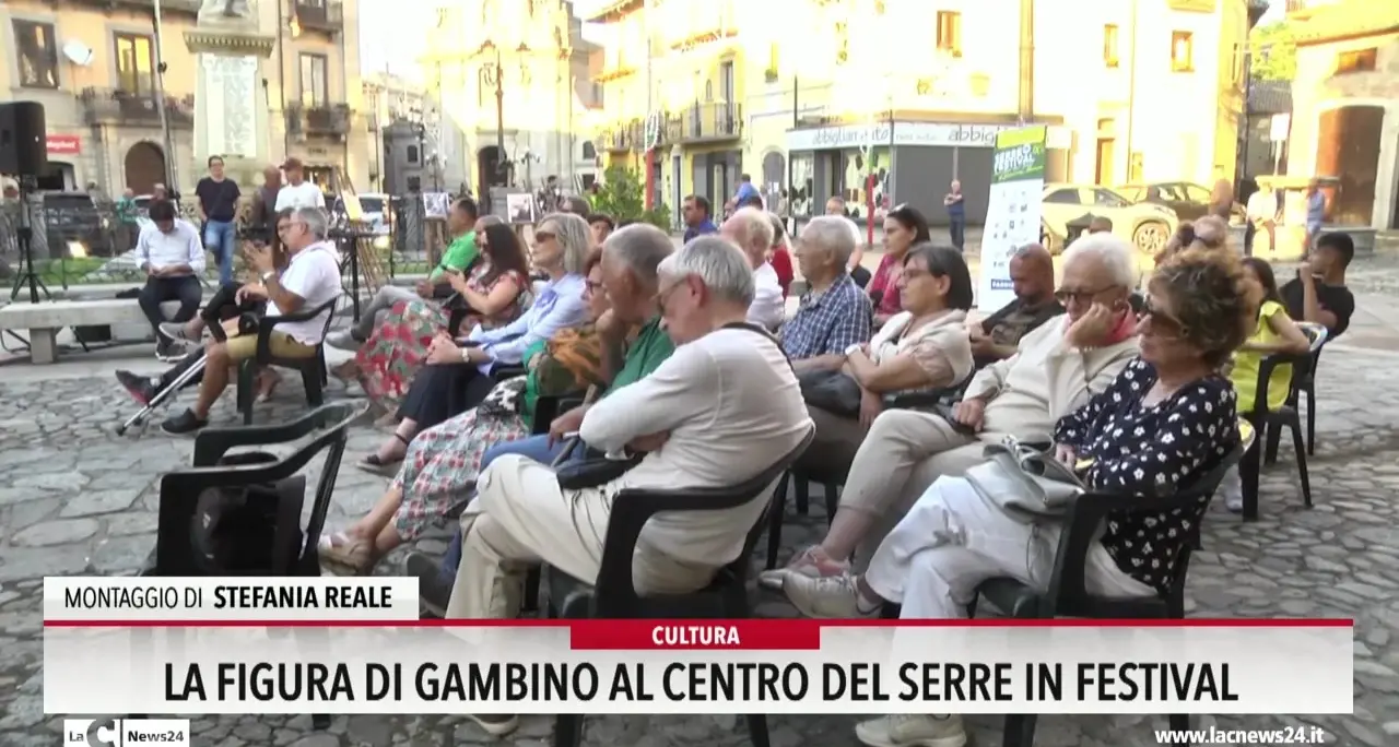La figura di Gambino al centro del Serre in Festival