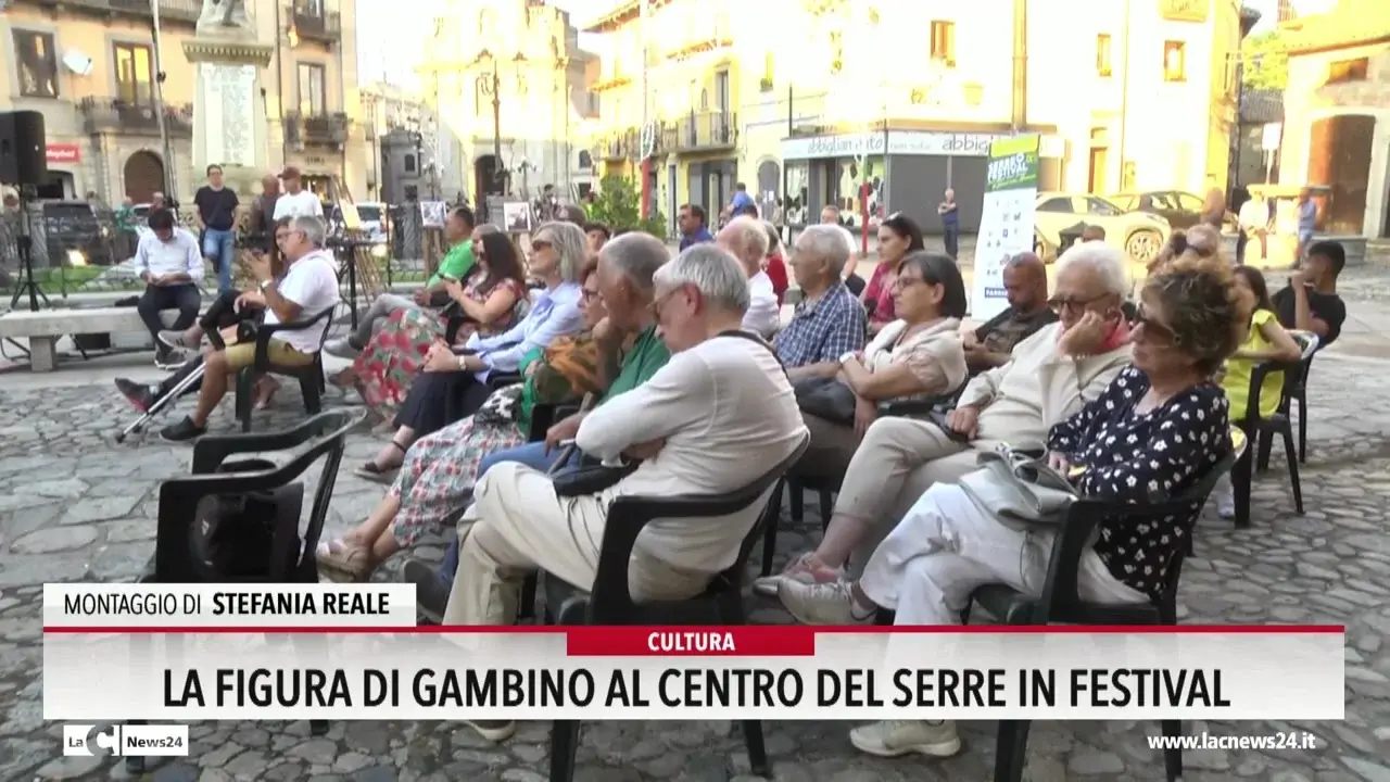 La figura di Gambino al centro del Serre in Festival