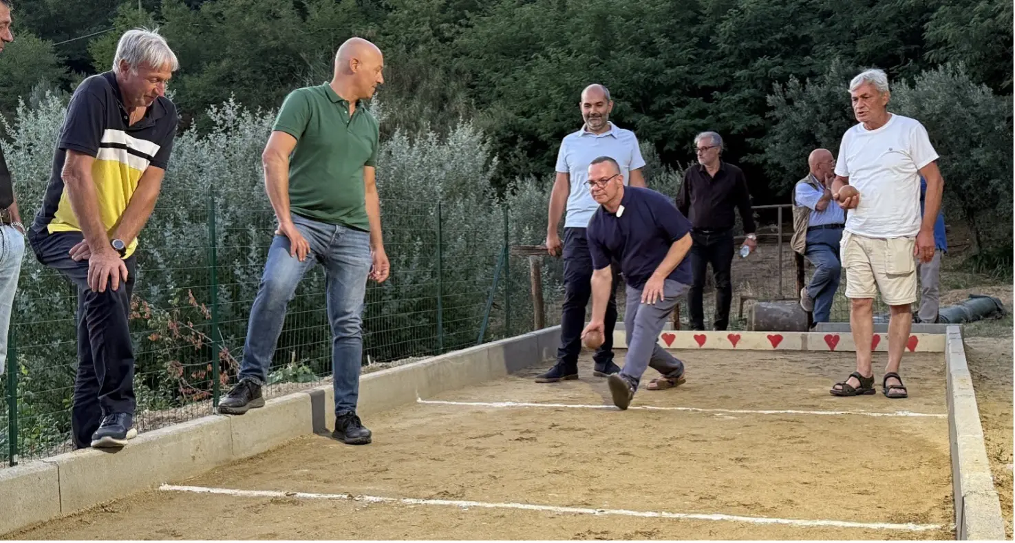 Rose, inaugurato il nuovo campo di bocce del Circolo pensionati “G. Argento”