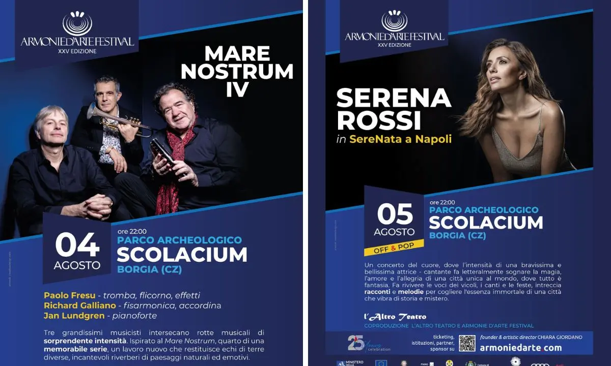 Scolacium, doppio incanto musicale: ecco gli appuntamenti in programma\n