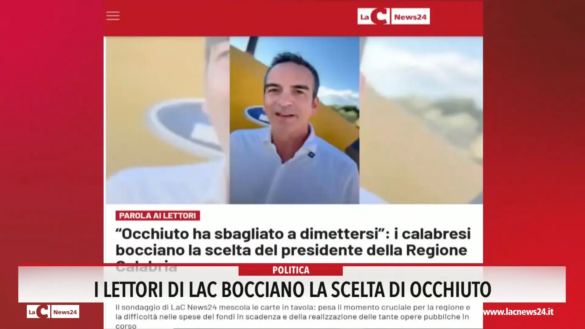 I lettori di LaC bocciano la scelta di Occhiuto