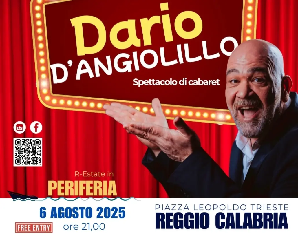 R…Estate in periferia: a Reggio Calabria approda il live di cabaret del comico Dario D’Angiolillo\n