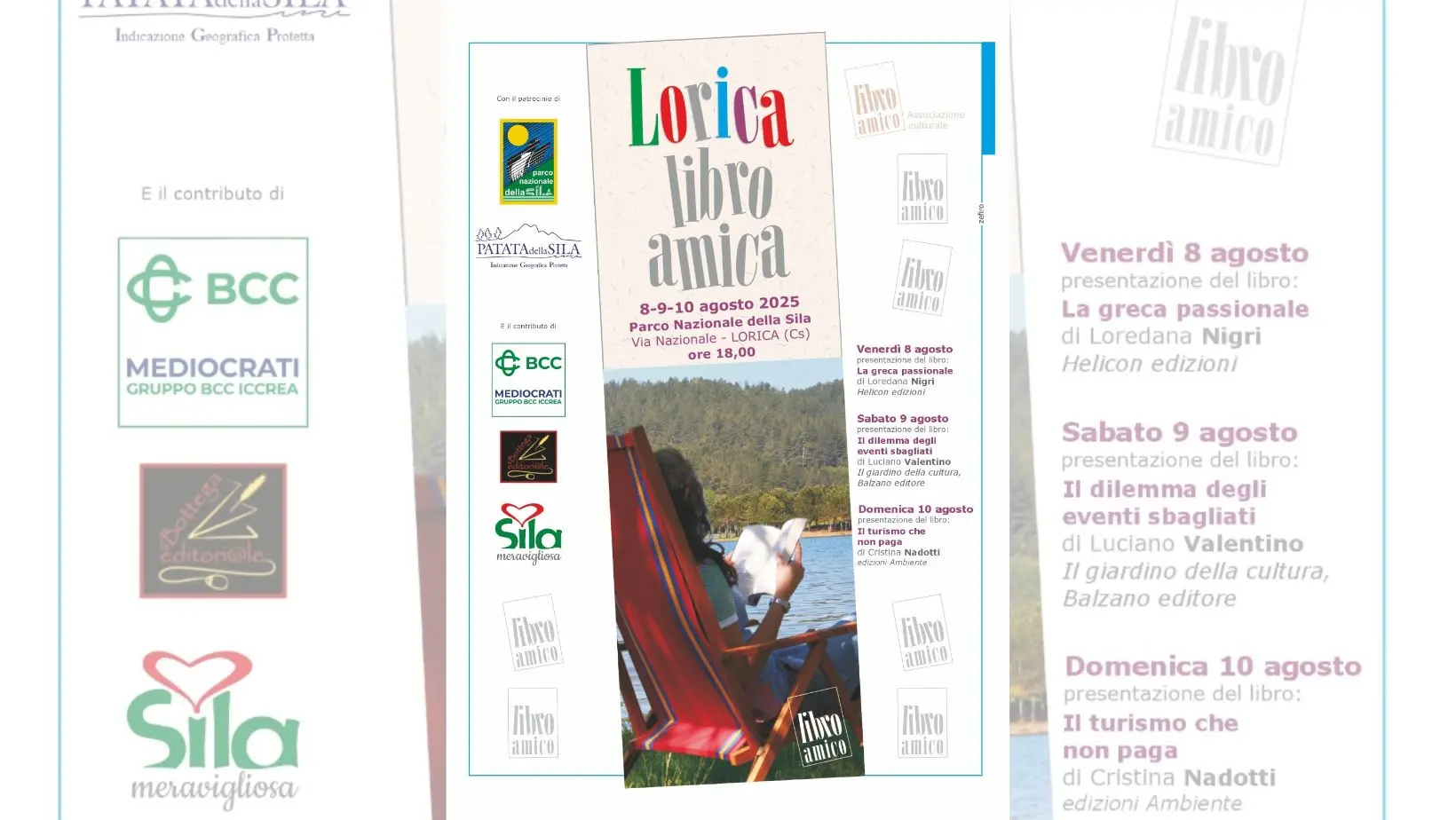 Torna in Sila Lorica Libro Amica, tre giorni di letture all’ombra dei pini secolari\n