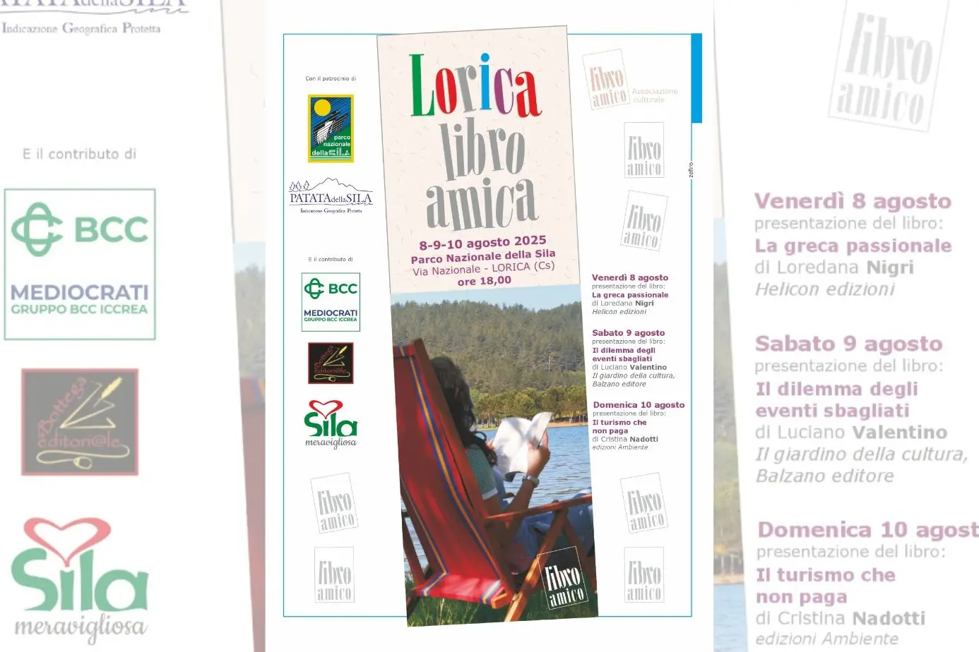 Torna in Sila Lorica Libro Amica, tre giorni di letture all’ombra dei pini secolari\n