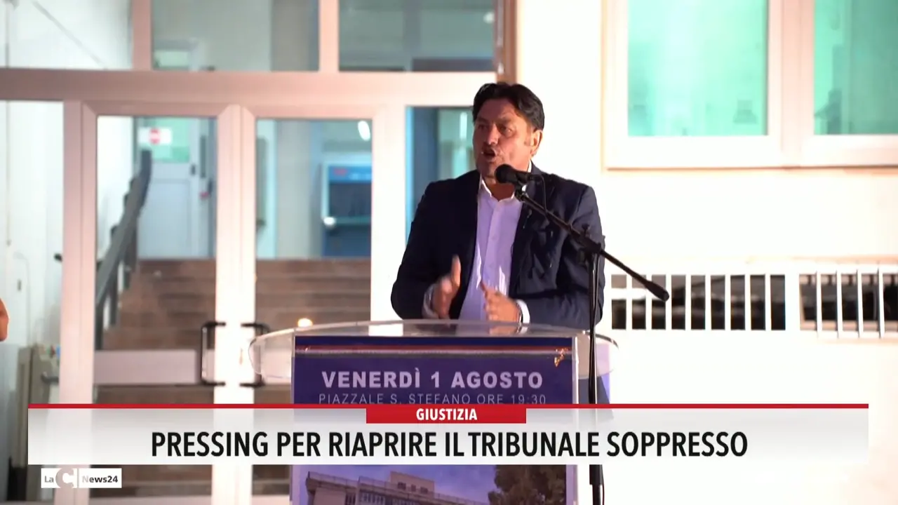 Pressing per riaprire il tribunale soppresso