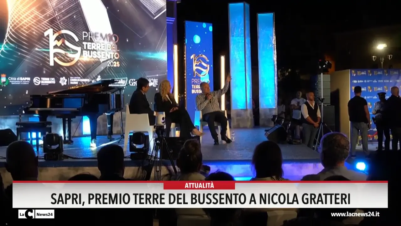 Sapri, Premio Terre del Bussento a Nicola Gratteri