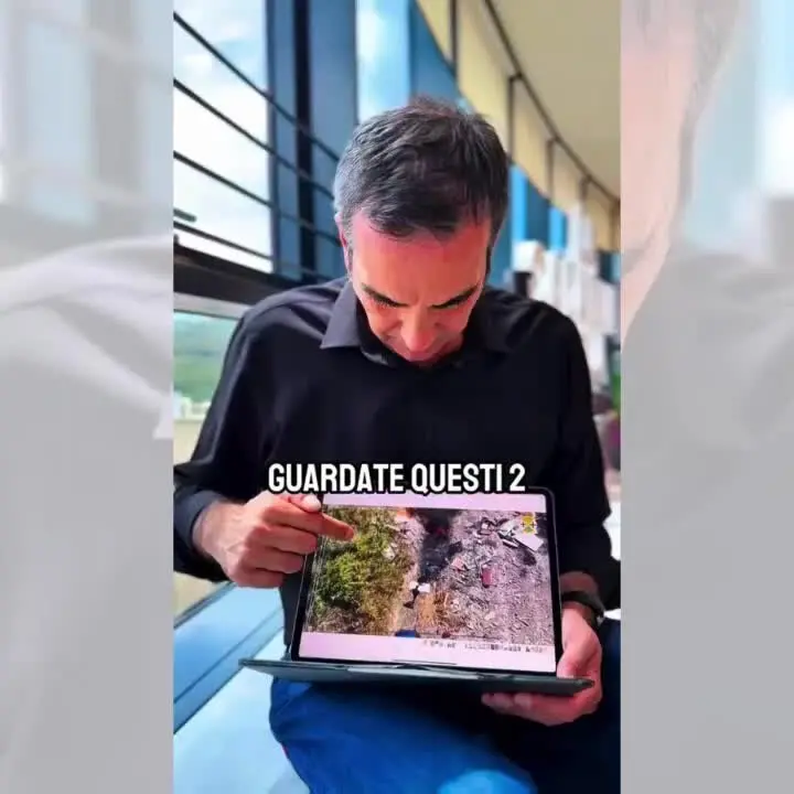 Incendi in Calabria, Occhiuto mostra il video di\u00A0due uomini che bruciano rifiuti: «Arrestati\u00A0grazie ai droni della Regione»\n