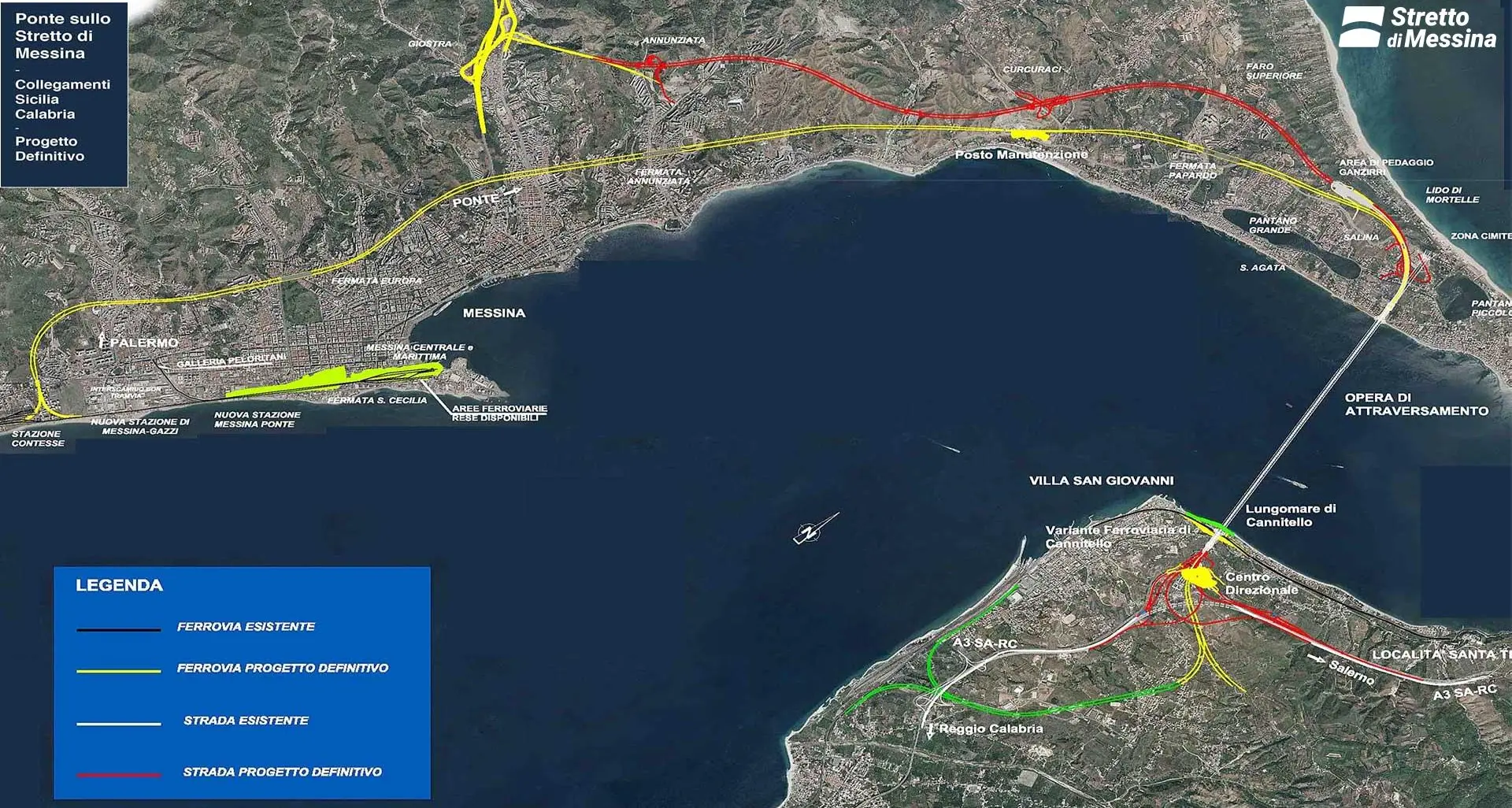 Ponte sullo Stretto, con la mega opera due ore in meno per spostarsi in treno: Rfi investirà 60 miliardi in dieci anni\n