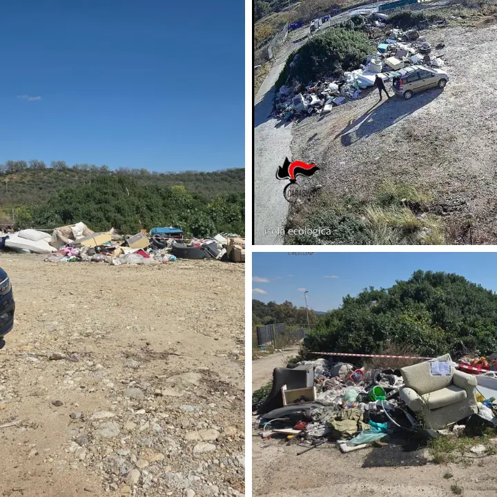Discarica abusiva a Petilia Policastro, le telecamere beccano 6 persone intente ad abbandonare rifiuti: denunciate\n
