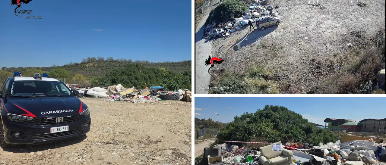 Discarica abusiva a Petilia Policastro, le telecamere beccano 6 persone intente ad abbandonare rifiuti: denunciate\n