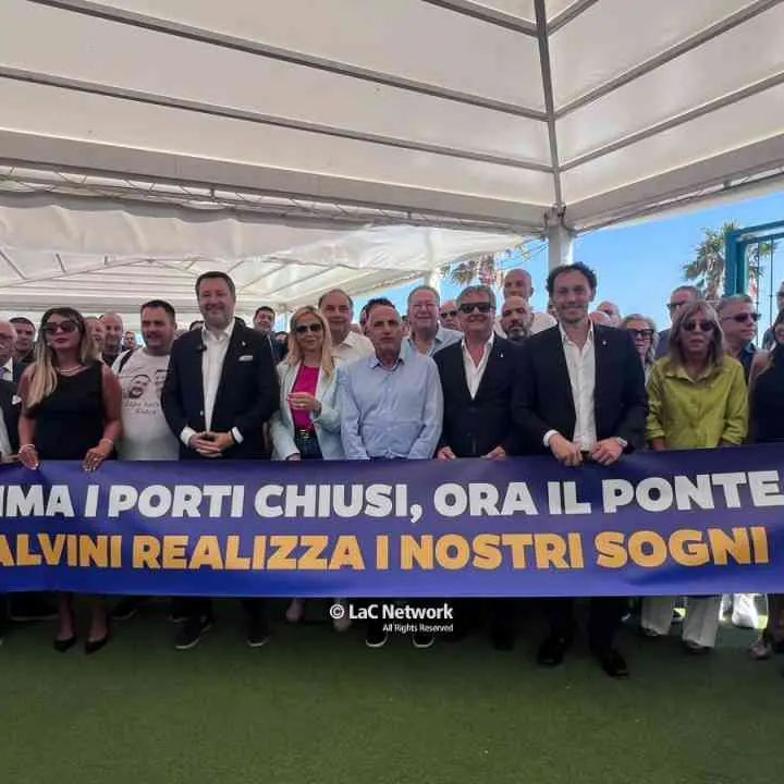 Ponte sullo Stretto, Salvini in Calabria:\u00A0«Qui lavoratori da tutto il mondo ma prima coinvolgeremo i giovani del posto»\n