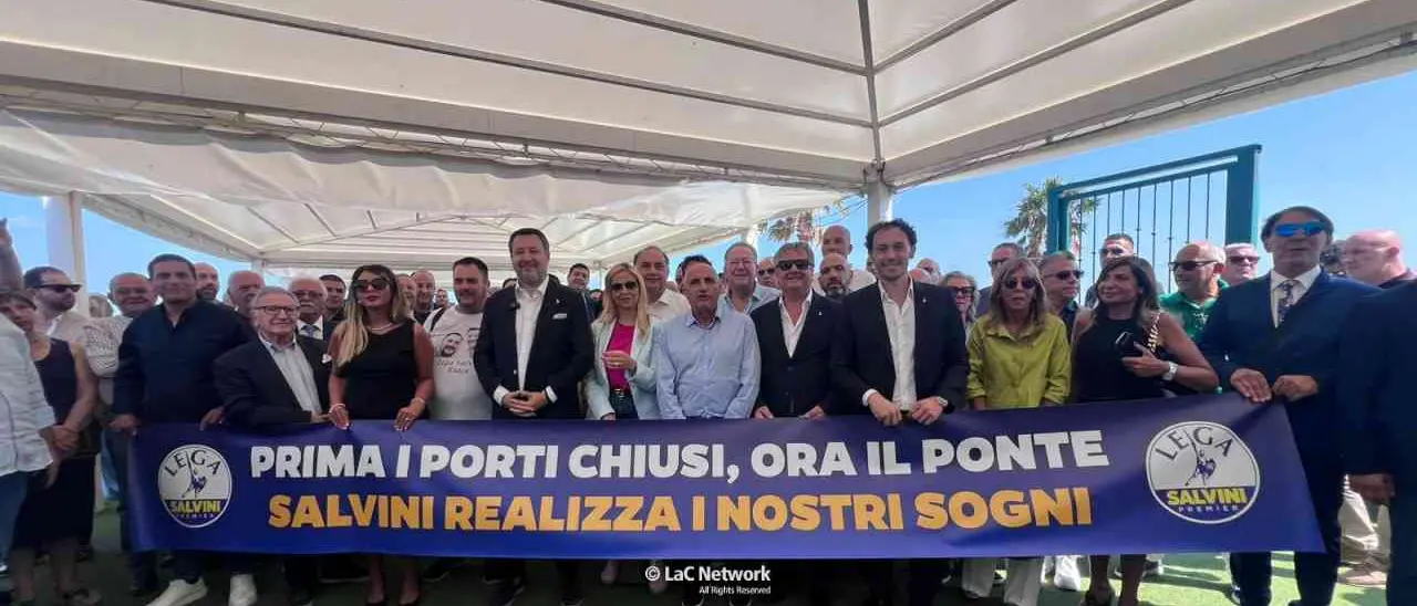 Ponte sullo Stretto, Salvini in Calabria:\u00A0«Qui lavoratori da tutto il mondo ma prima coinvolgeremo i giovani del posto»\n