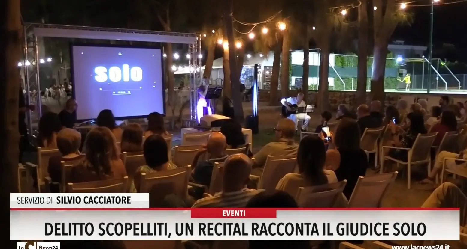 Delitto Scopelliti, un recital racconta il giudice solo