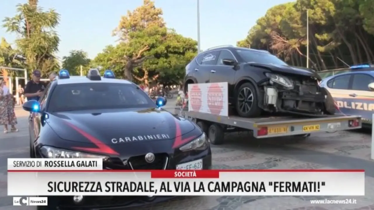 Sicurezza stradale, al via la campagna \"Fermati!\"