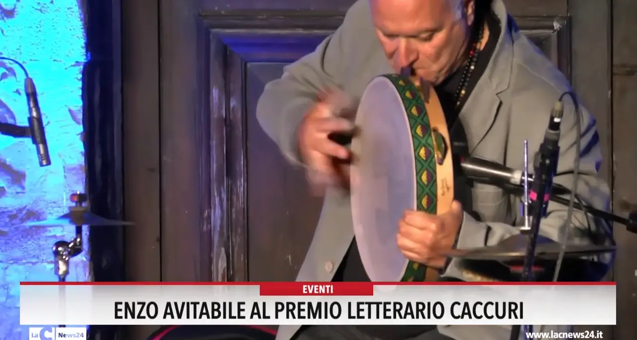 Enzo Avitabile al Premio letterario Caccuri