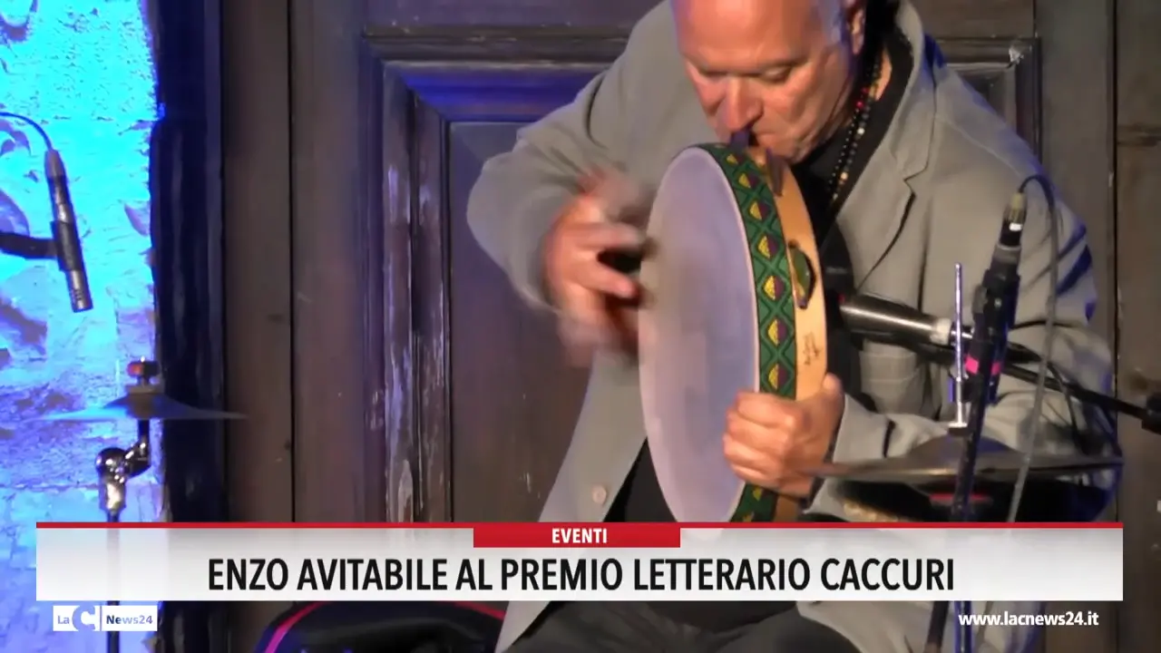 Enzo Avitabile al Premio letterario Caccuri