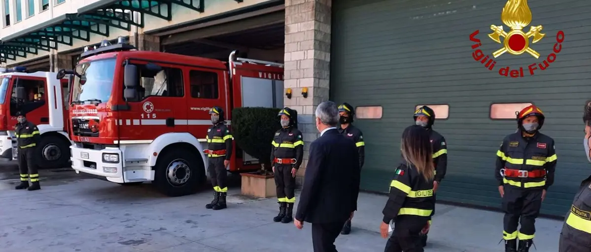 Vibo, il saluto del prefetto Zito ai vigili del fuoco