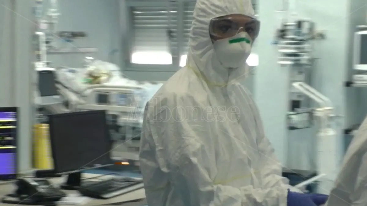 20200318 REGGIO CALABRIA Grande Ospedale Metropolitano, emergenza Covid-19. Reparto di Terapia Intensiva. Foto Marco Costantino