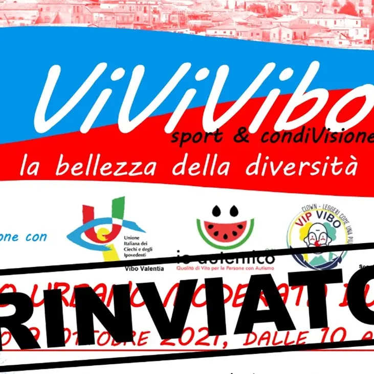 Disabilità e inclusione, l'evento \"ViviVibo\" rinviato a causa del maltempo