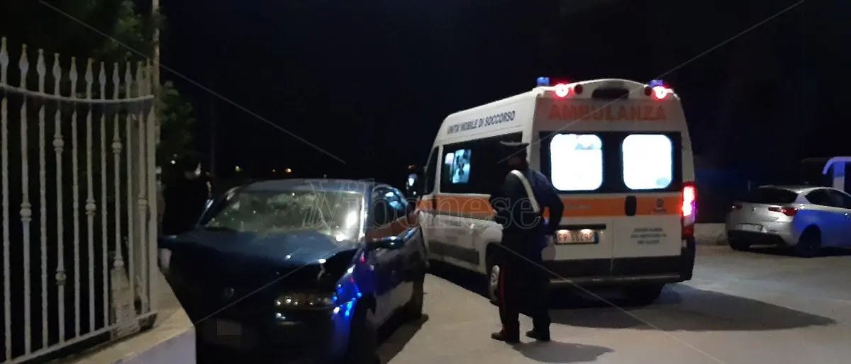 Incidente stradale nel centro abitato di Stefanaconi: ferito un operaio 40enne