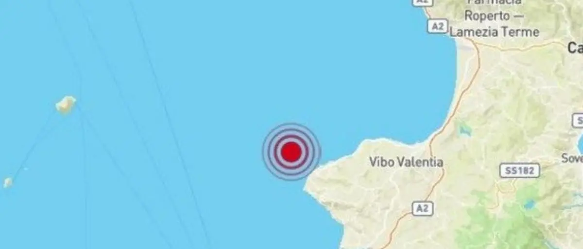 Tropea, scossa di terremoto di magnitudo 3.2 a 12 km dalla costa