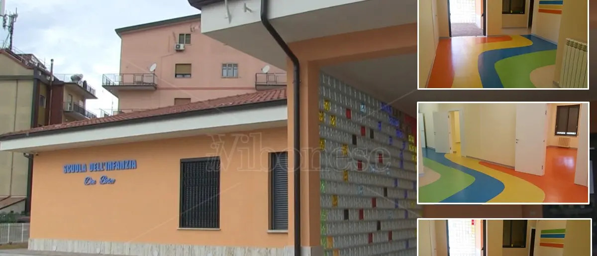 Vibo, presentati i nuovi locali della scuola d’infanzia di via Palach: «A settembre bimbi di nuovo in classe»