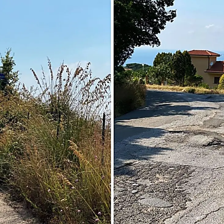 Santa Domenica di Ricadi, fra voragini e sterpaglie lungo la strada del mare -Foto
