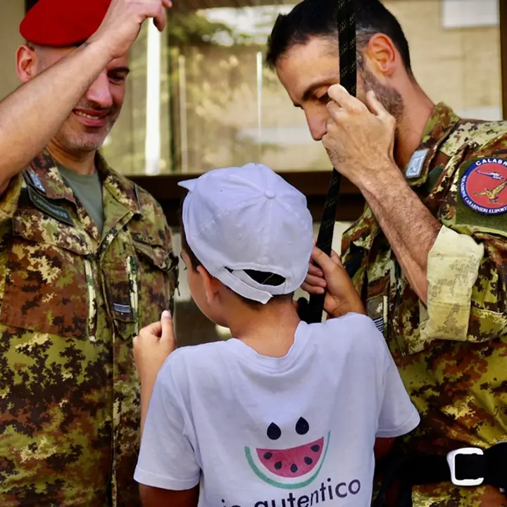 Vibo, bimbi autistici e Cacciatori di Calabria insieme per un giorno - Foto
