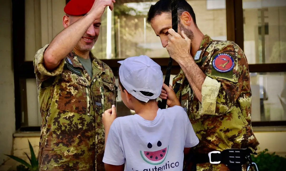 Vibo, bimbi autistici e Cacciatori di Calabria insieme per un giorno - Foto
