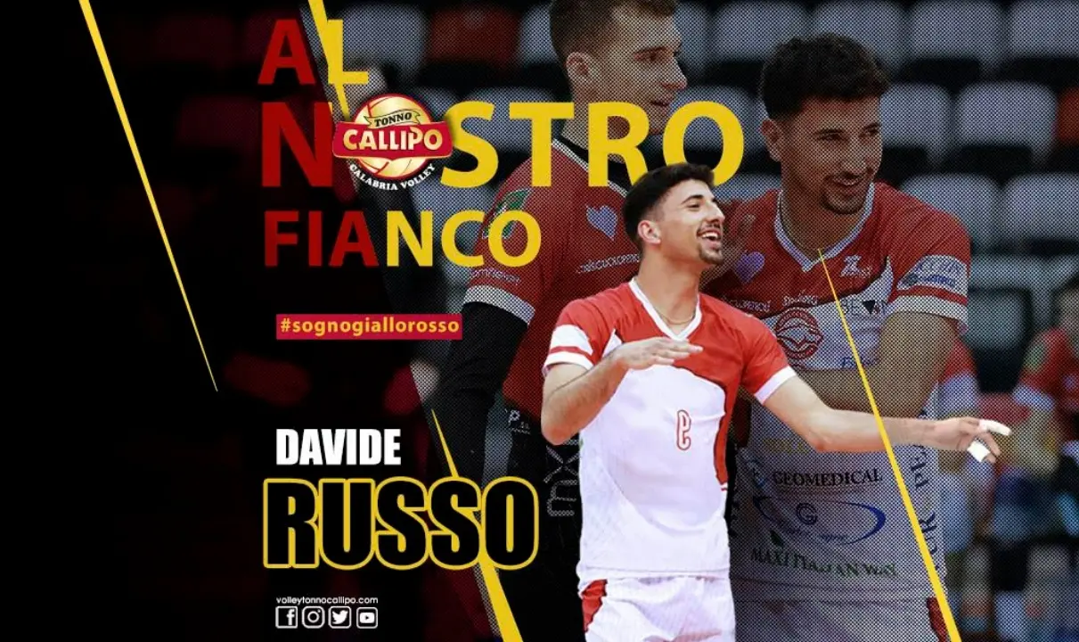 Volley, la Tonno Callipo si rinforza in seconda linea con l'arrivo dell'azzurro Davide Russo