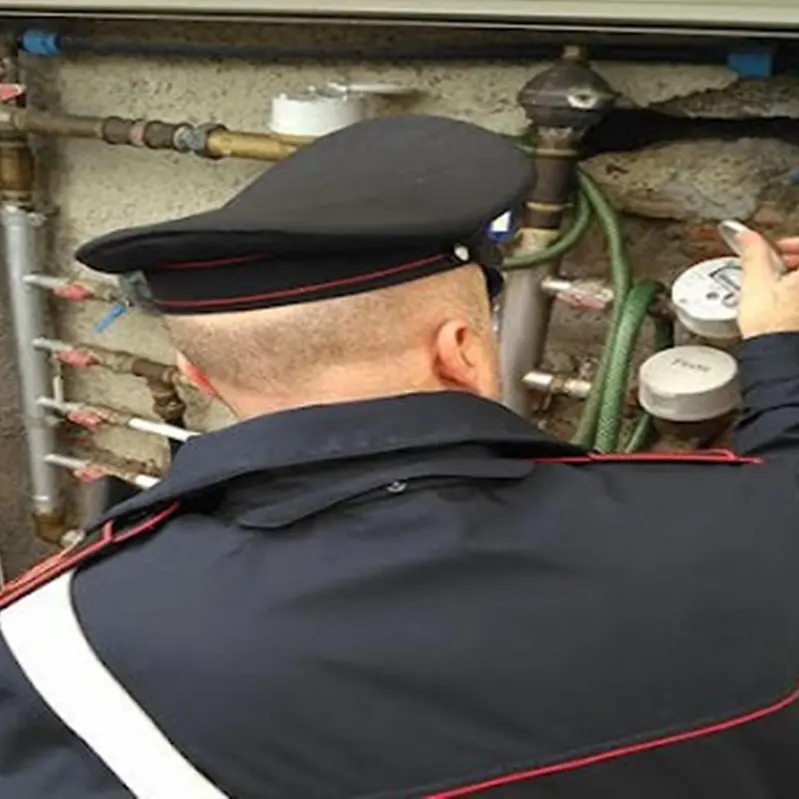 Allacci abusivi alla rete idrica scoperti dai carabinieri nelle Preserre, scatta la denuncia