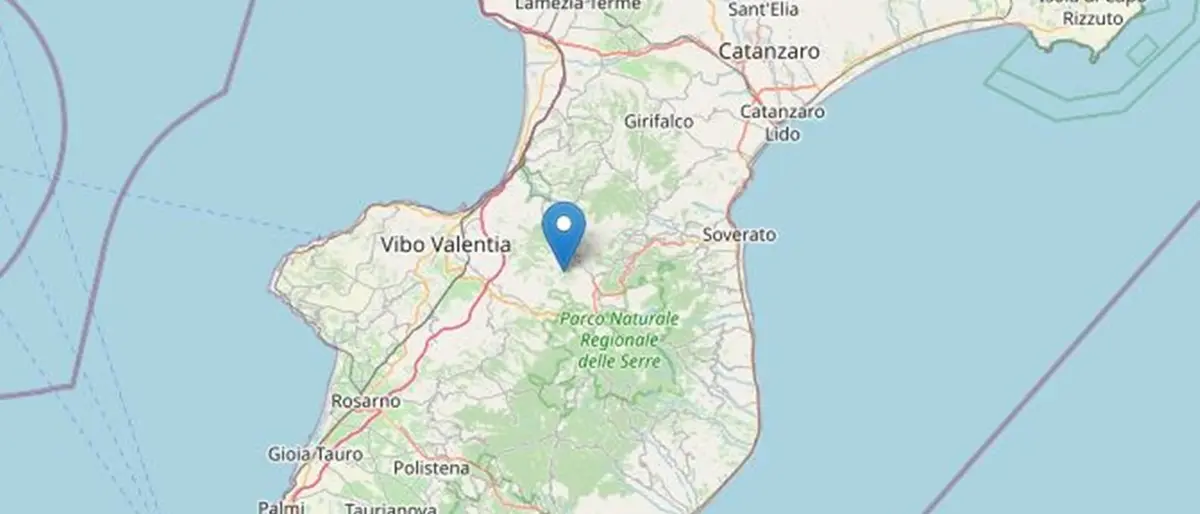Lieve terremoto nelle Serre vibonesi: l'epicentro a Vallelonga