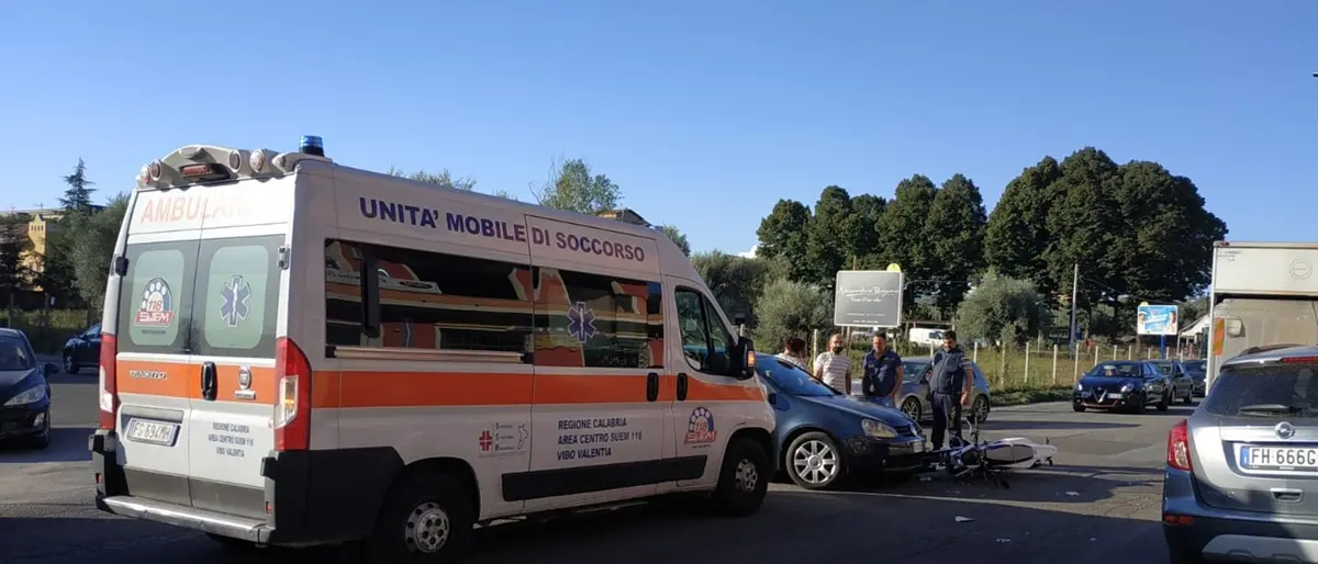 Incidente stradale questa mattina a Vibo: un ferito