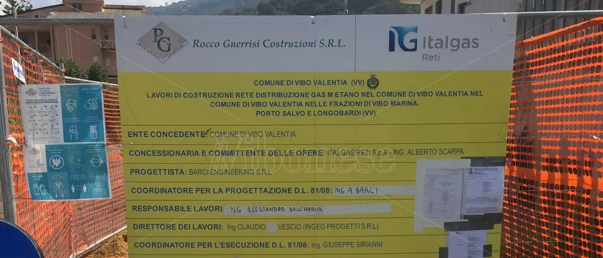 Al via i lavori per la metanizzazione delle frazioni costiere del comune di Vibo
